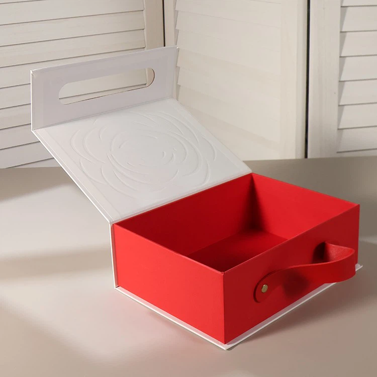 The White Three-dimensional Embossed Gift Box Is Foldable suppliers